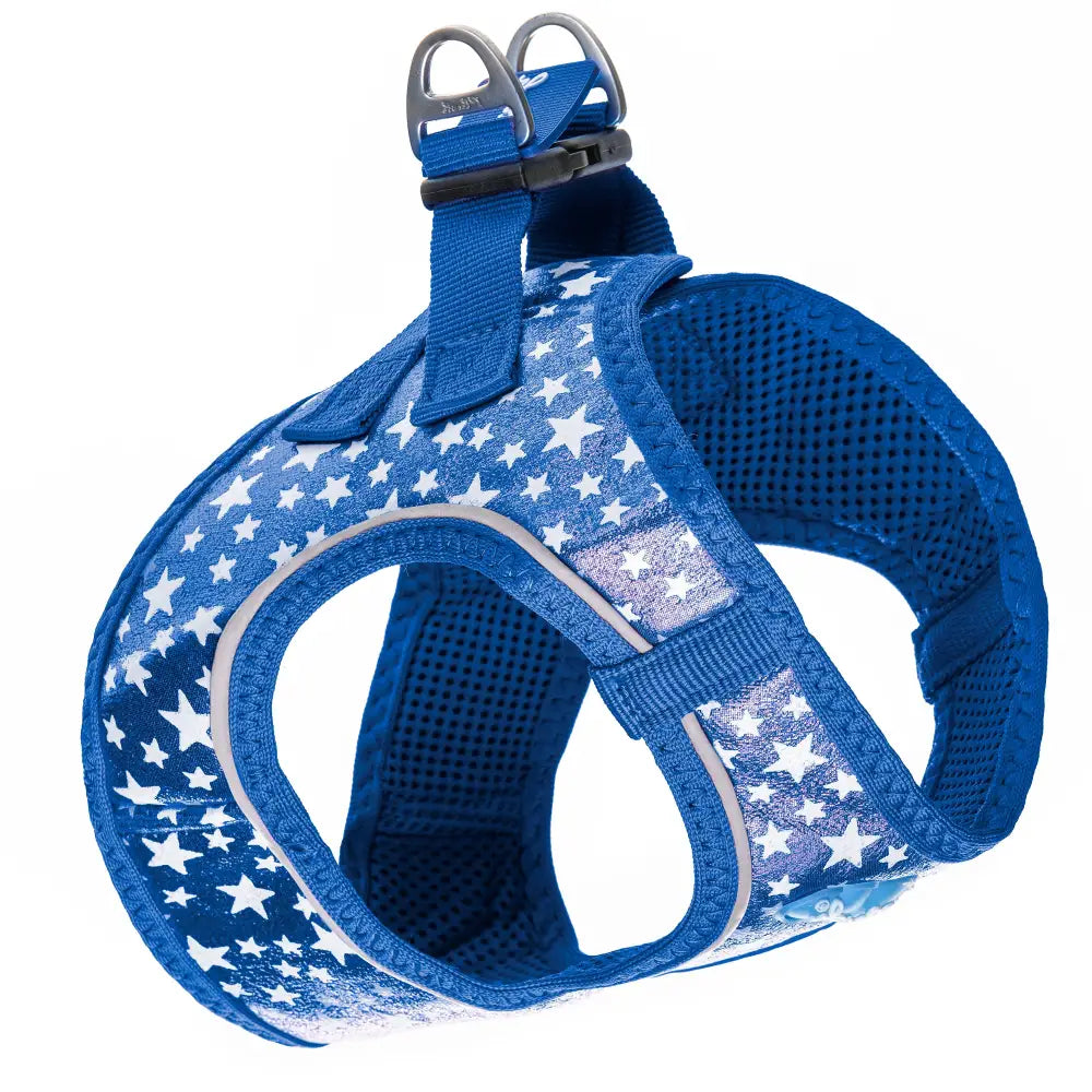 Plush Step In Glitter Glow Harness - Navy