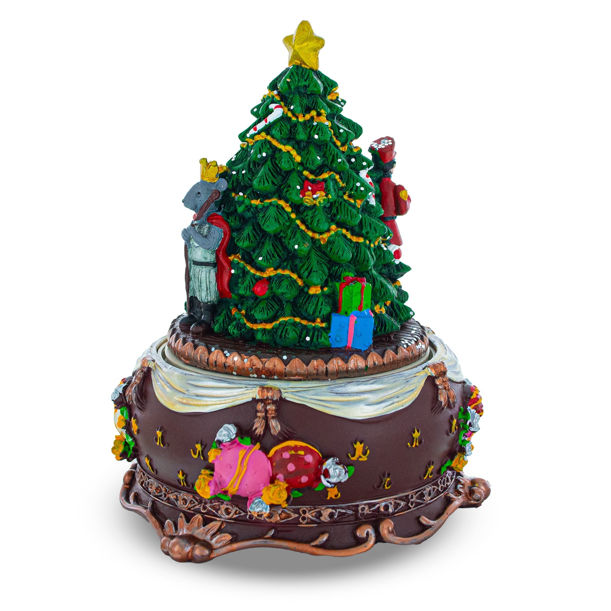 Nutcracker and Ballerina Wind-Up Christmas Musical Figurine