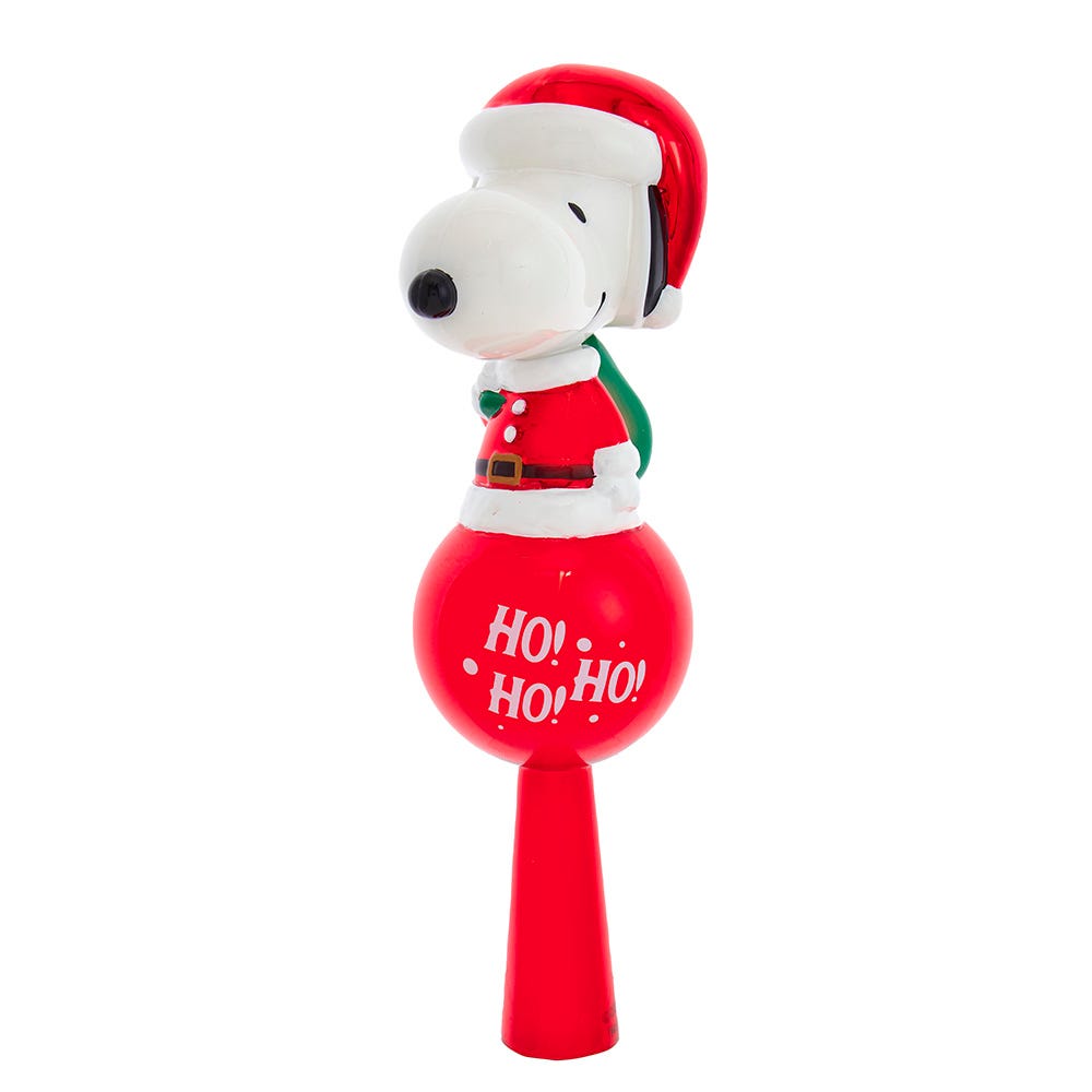 Kurt Adler 11-Inch Glass Snoopy Tree Topper