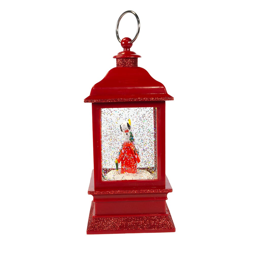 Kurt Adler 9-Inch Battery-Operated Peanuts Lit Musical Water Lantern