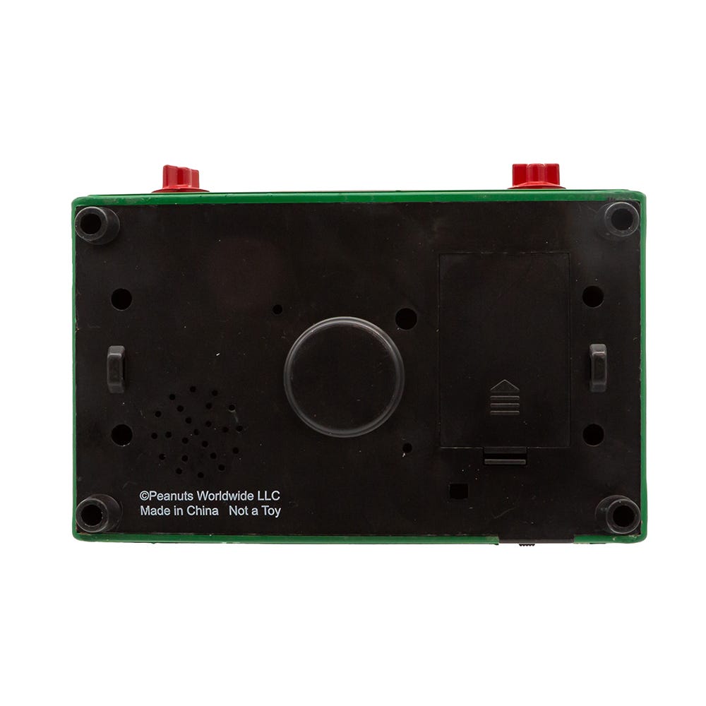 Kurt Adler 6-Inch Battery Operated Peanuts Outdoor Scene Musical TV Table Piece