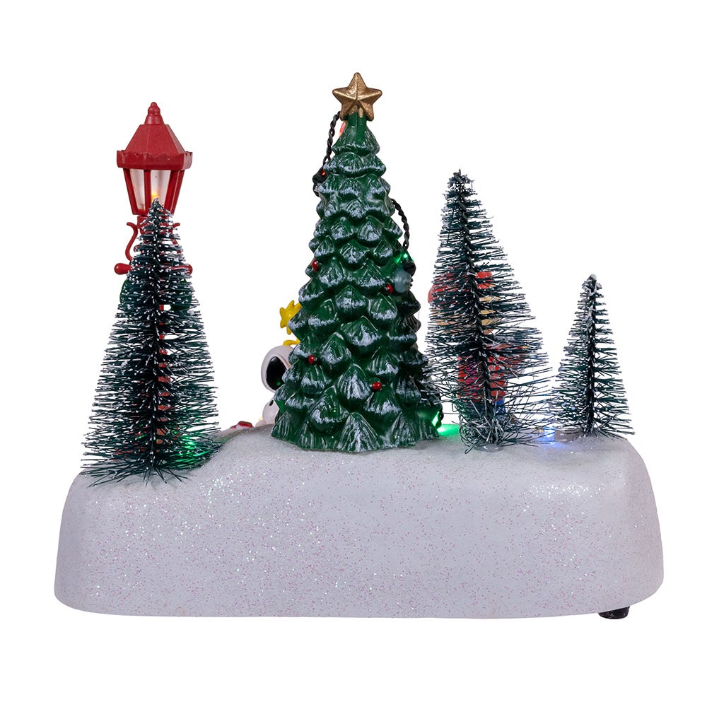 Kurt Adler 6-Inch Peanuts Battery-Operated Lighted Musical Carolers Table Piece