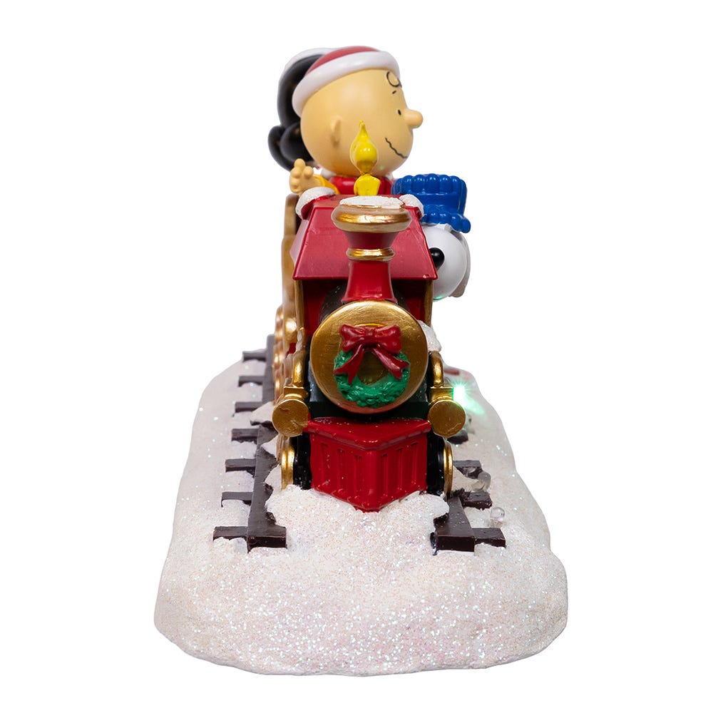 Kurt Adler Battery-Operated Peanuts Musical Train Table decor