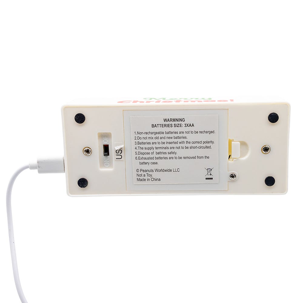 Kurt Adler Peanuts 11.2-Inch Battery Operated USB Snoopy Infinity Light