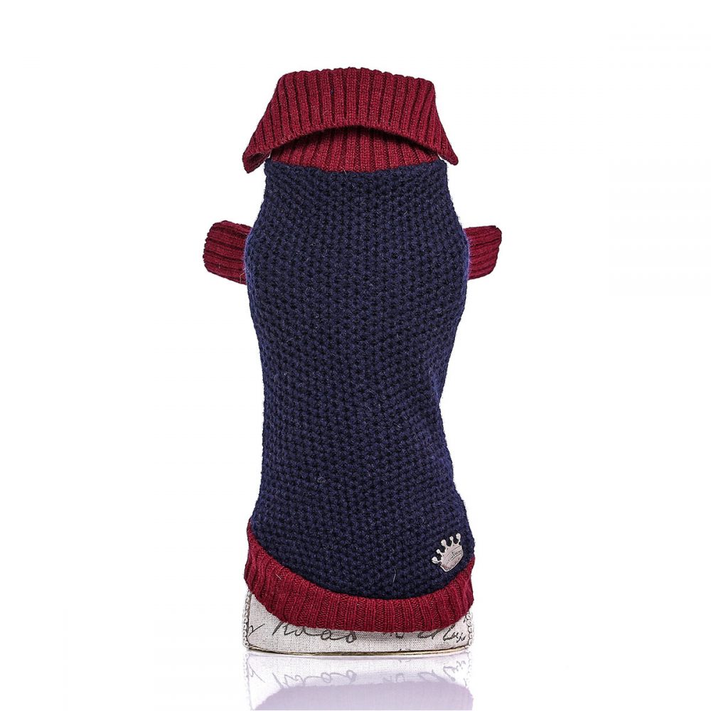 Sweater - Polo Blue and Burgundy