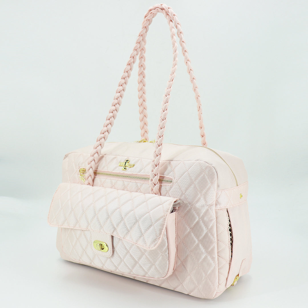 Hello Doggie Porsha Travel-Friendly Blush Dog Carrier