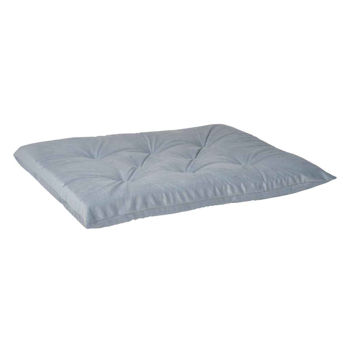 Bowsers Powder Blue Tufted Dog Crate Cushion - Washable Crate and Lounge Comfort