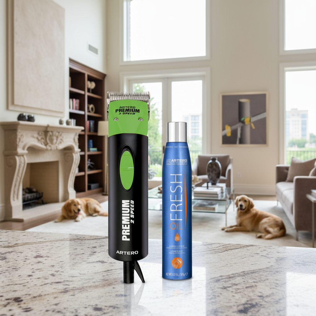Premium Green Professional Grooming Two Speed Clipper by Artero