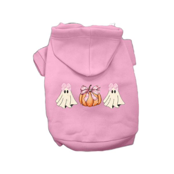Pretty Little Ghosts & Pumpkin Dog Hoodie