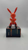 Luxury Neon Orange Rabbit Statue
