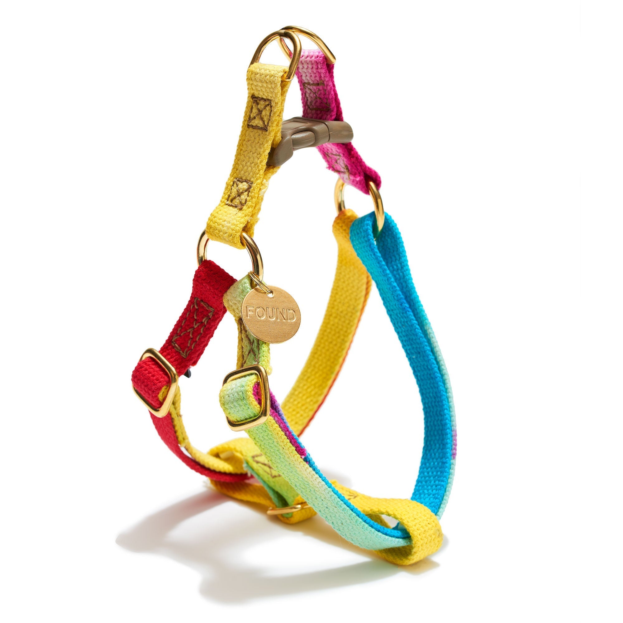 Prismatic Cotton Cat & Dog Harness by Found My Animal – Adjustable, Durable & Stylish