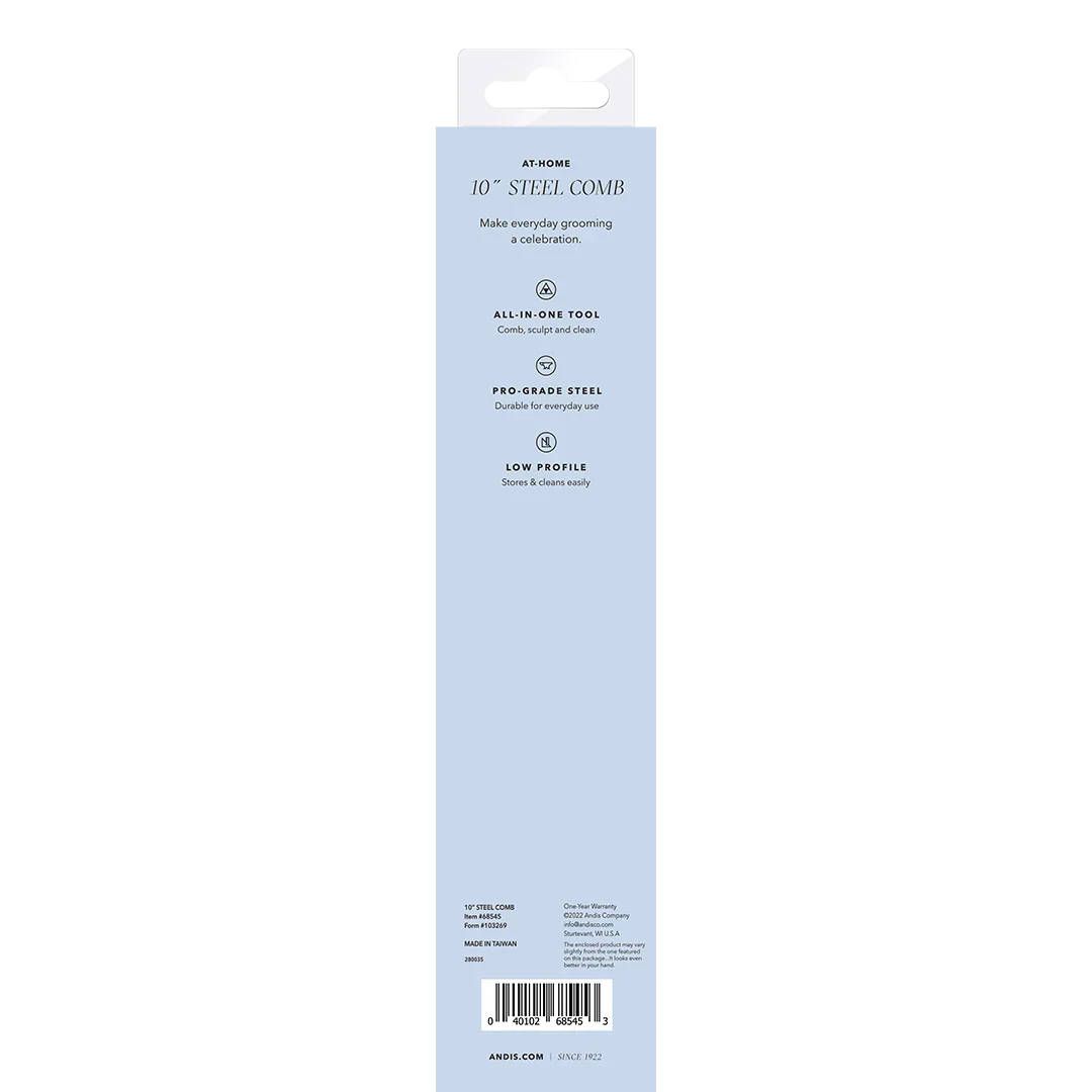 Andis 10 Inch Steel Dog Grooming Comb
