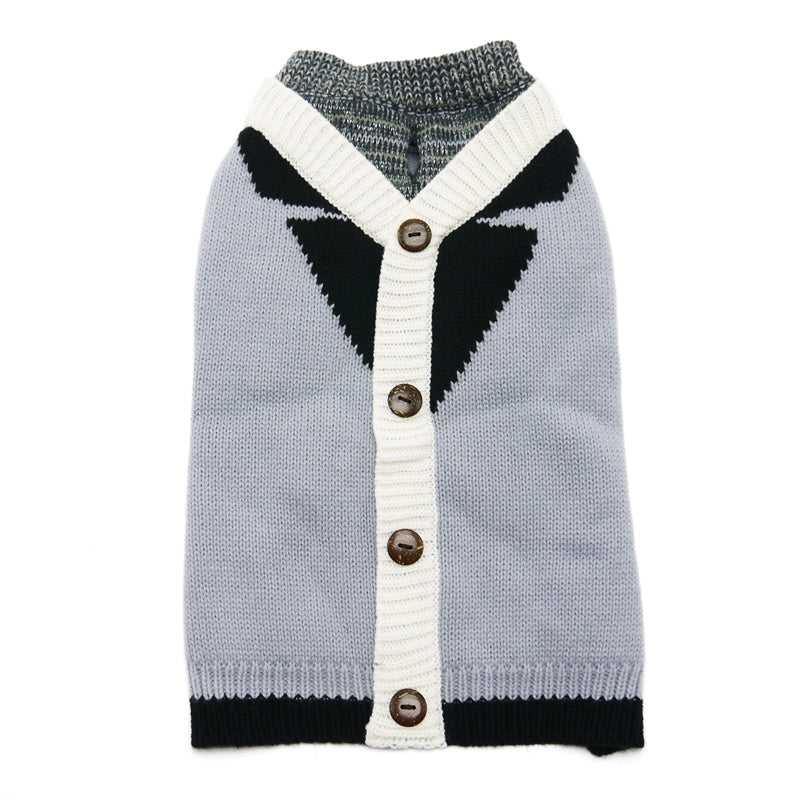 DOGO Professor Cardigan Dog Sweater