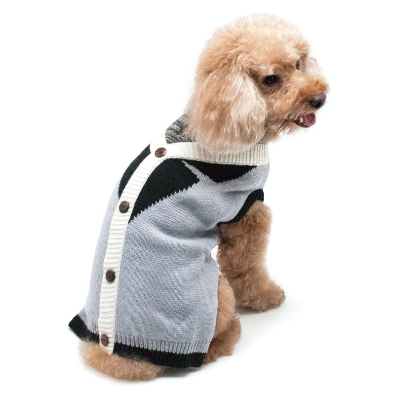DOGO Professor Cardigan Dog Sweater