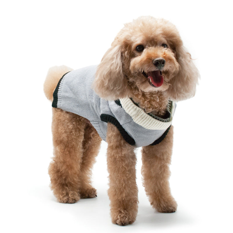 DOGO Professor Cardigan Dog Sweater