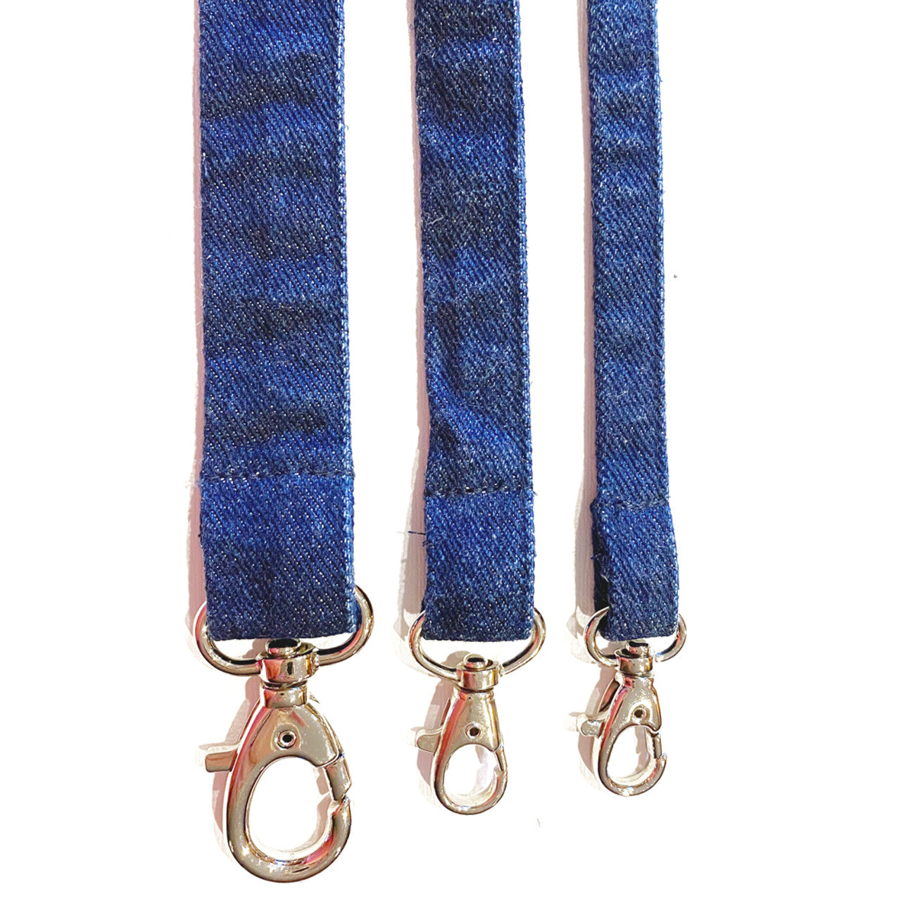 Denim Leash with Black Top Stitching (3 Sizes)
