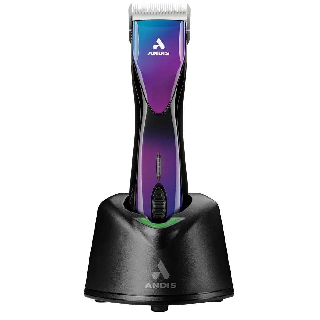 Andis Dog Pulse ZR II Purple Clipper with 4FW and 5FW Blades