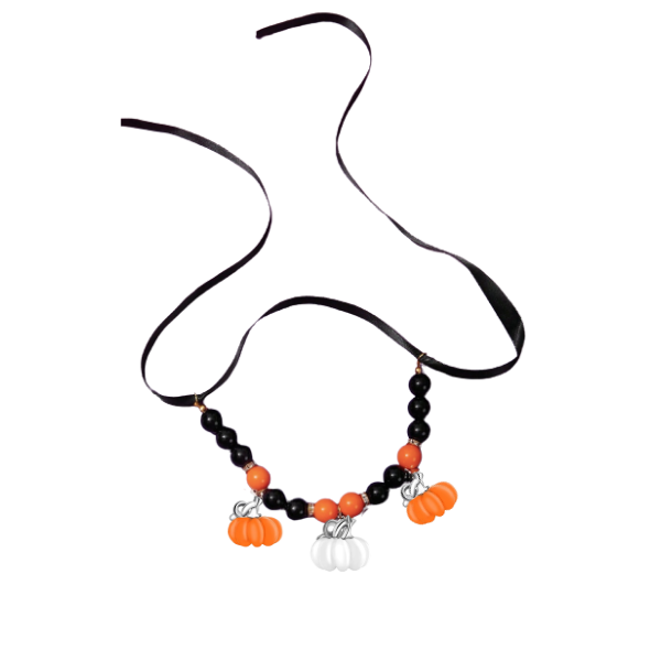 Pumpkin Parade Dog Necklace