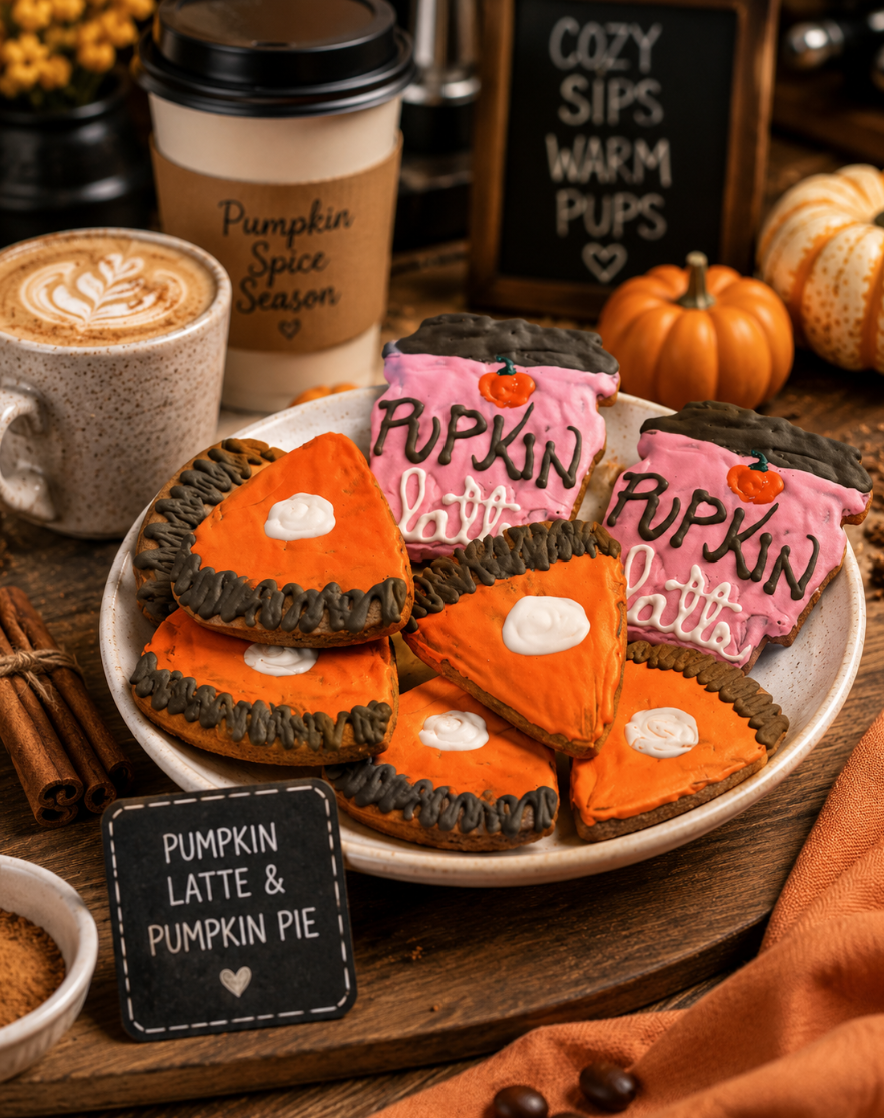 Latte Cookies for Dogs – Handmade Organic Peanut Butter Cookies