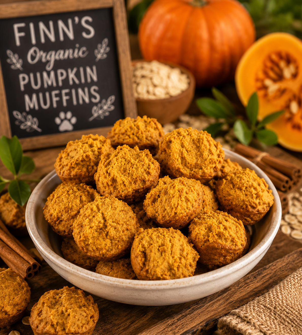 PAWsitively Organic Pumpkin Muffin Dog Treats