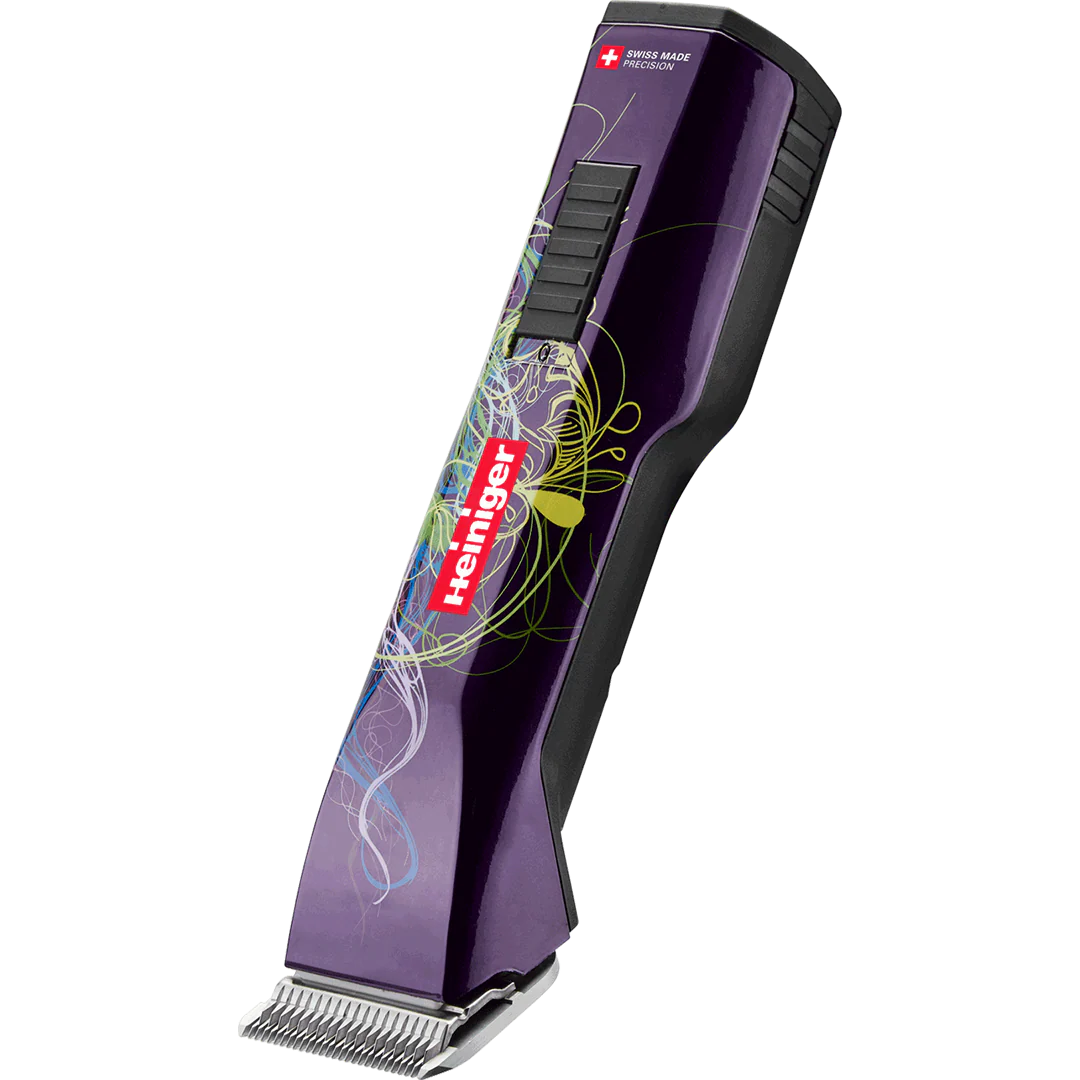 Purple Saphir Cordless Clipper Two Batteries with 4F Blade by Heiniger