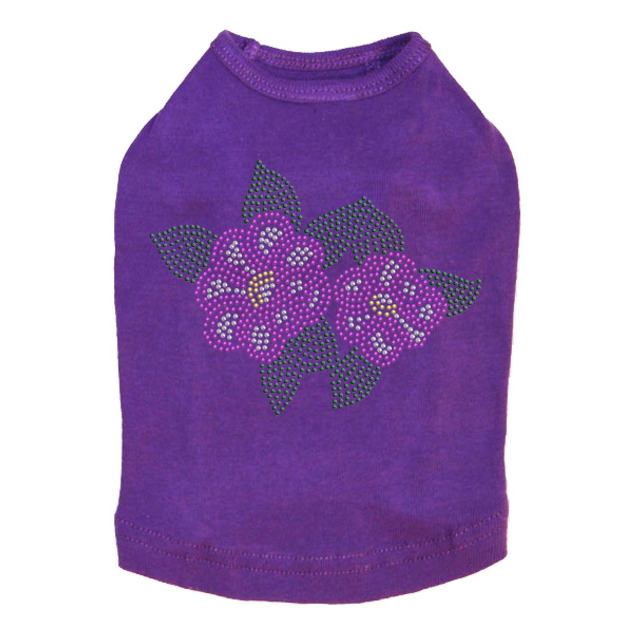 Magenta Flowers - Dog Tank