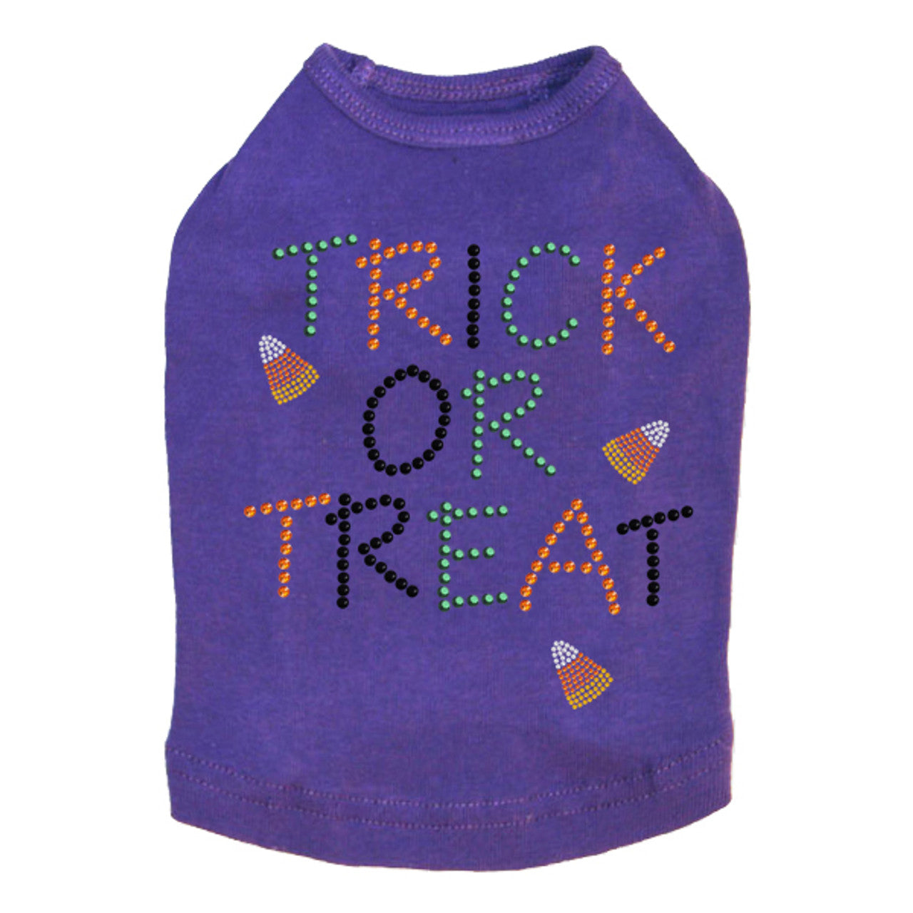 Trick or Treat with Candy Corn - Dog Tank