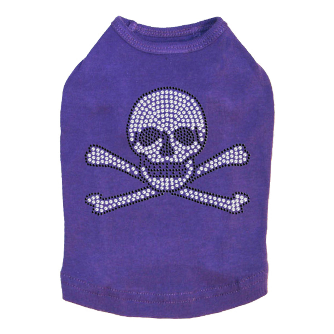 Rhinestone Skull - Dog Tank