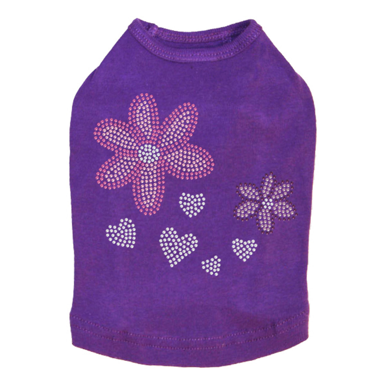 Pink & Purple Flowers - Dog Tank