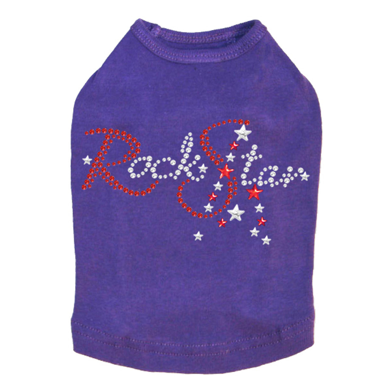 Rock Star (Red - Austrian crystal Rhinestones) - Dog Tank