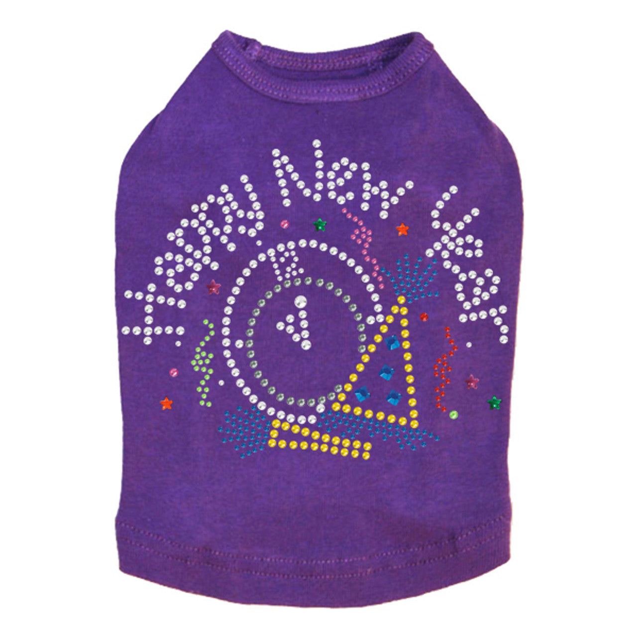 Happy New Year Clock - Dog Tank