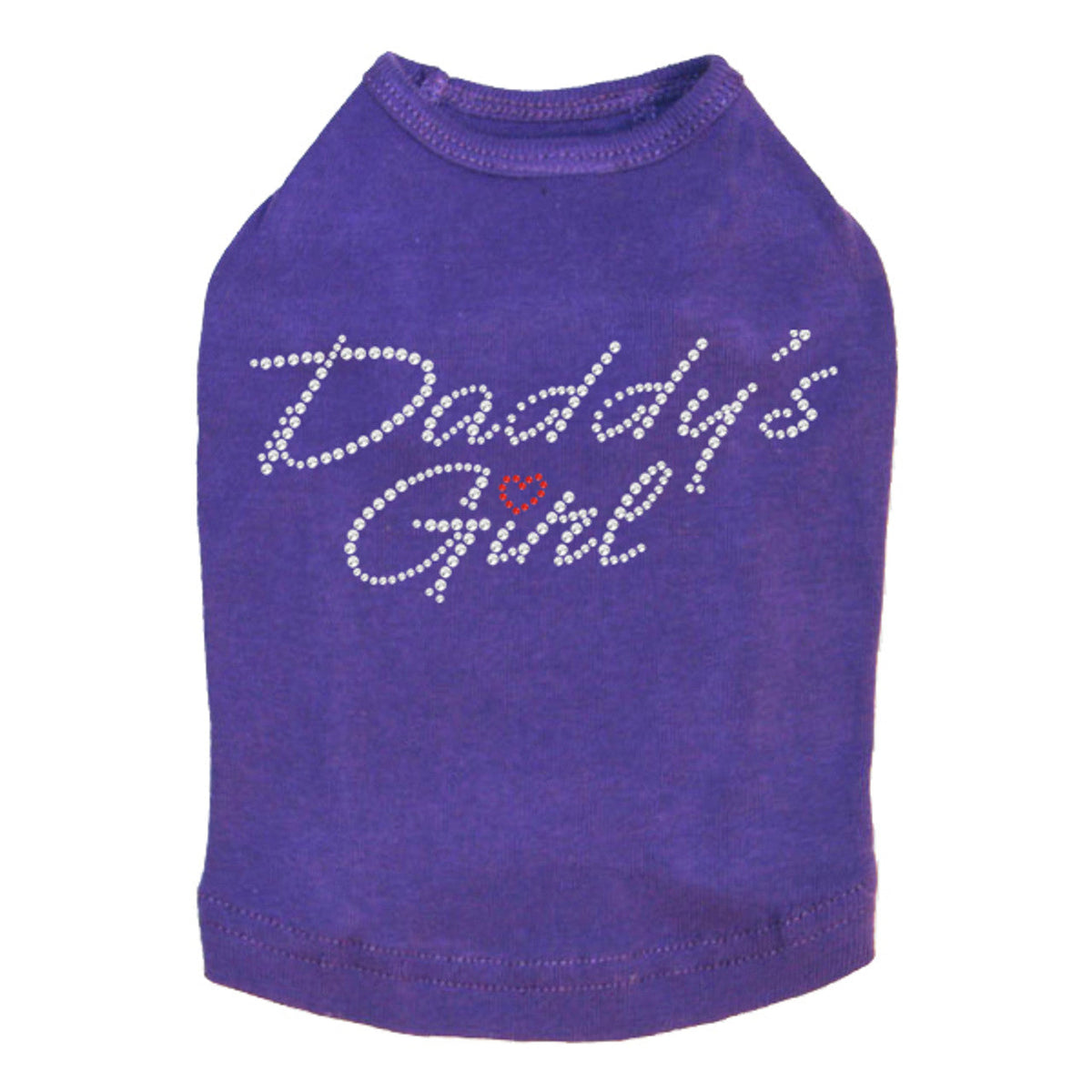 Daddys Girl with Red Heart - Dog Tank