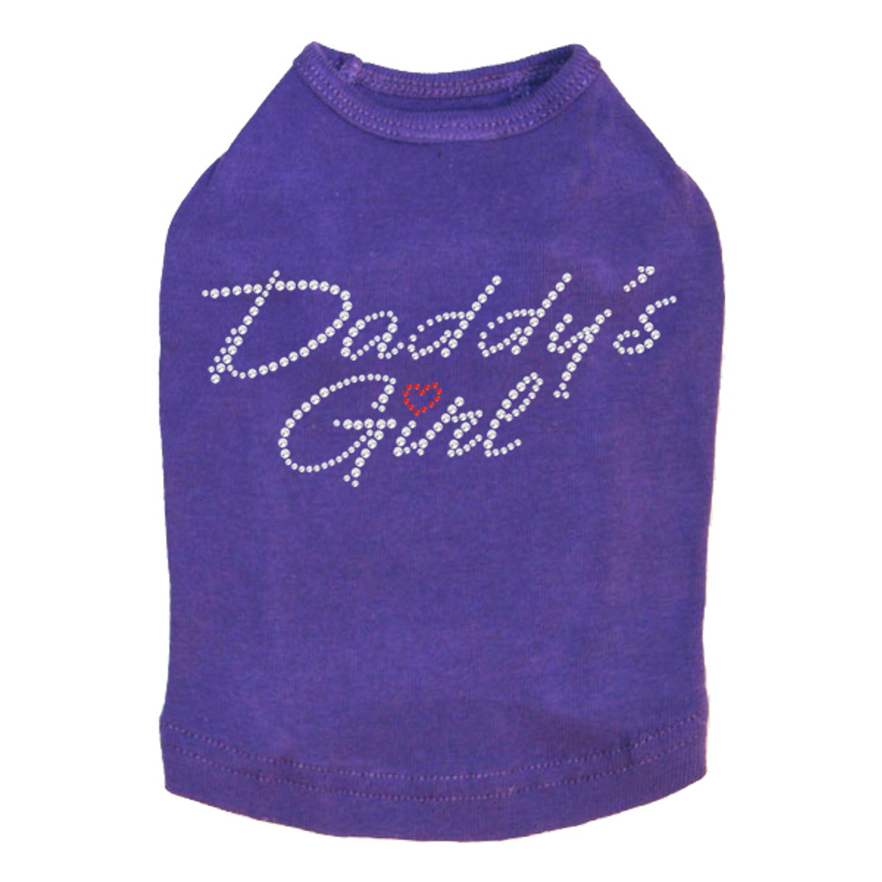 Daddys Girl with Red Heart - Dog Tank