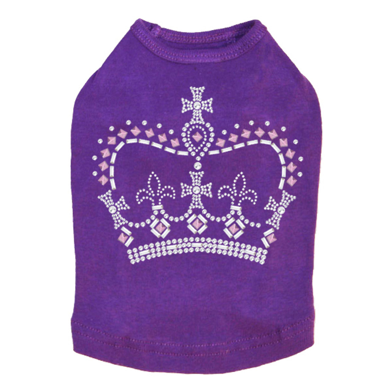 Crown 15 (Clear, Silver, & Pink) - Dog Tank