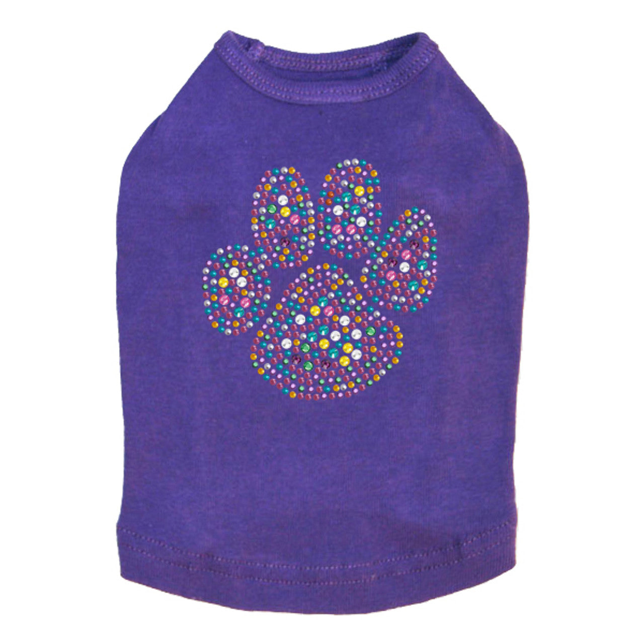 Multicolor Paw - Dog Tank