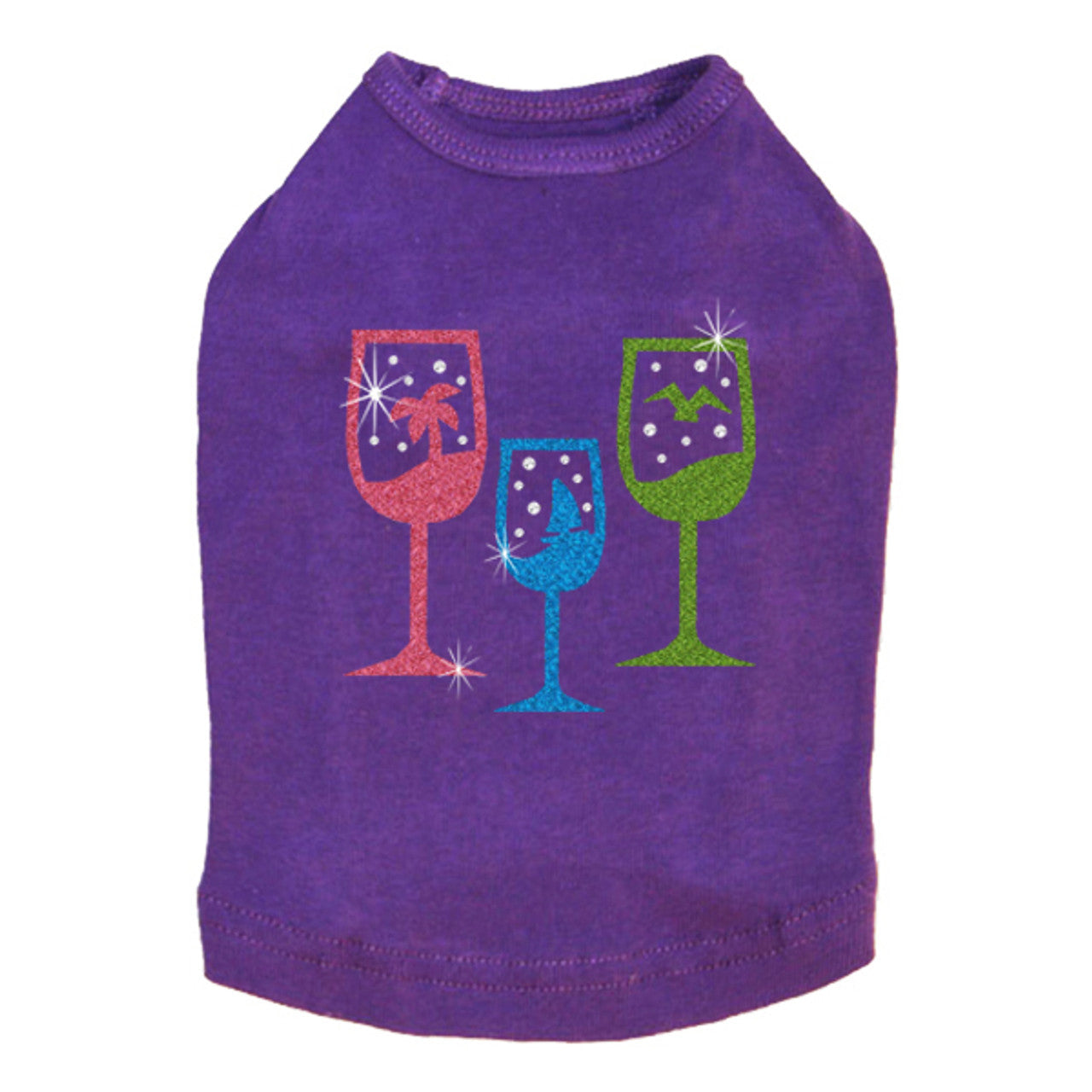 Tropical Glitter Drinks - Dog Tank