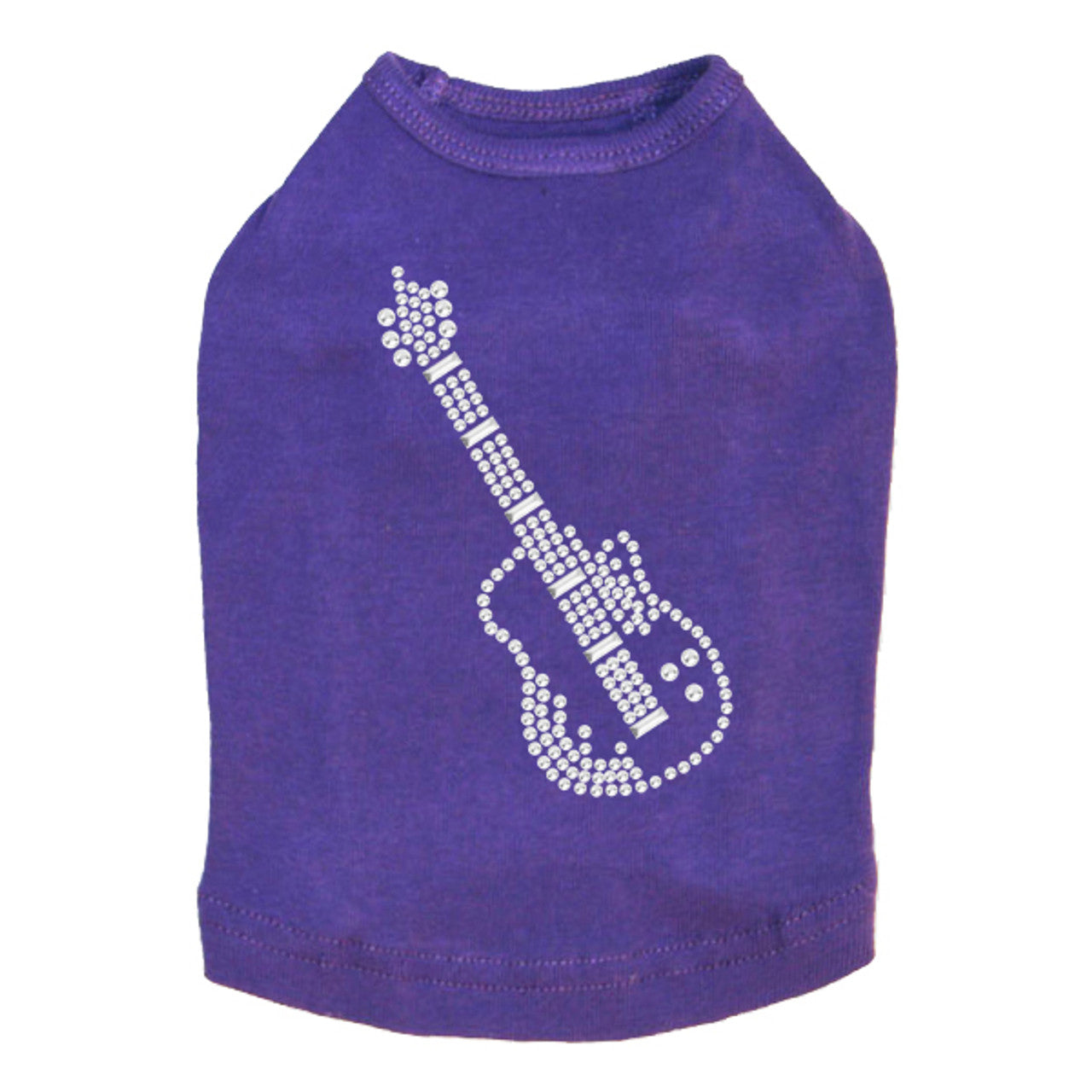 Guitar (Rhinestone) - Dog Tank