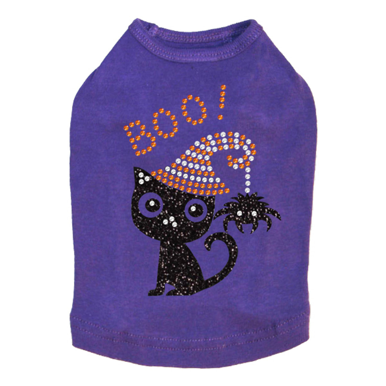 Cat with Spider Hat - Dog Tank