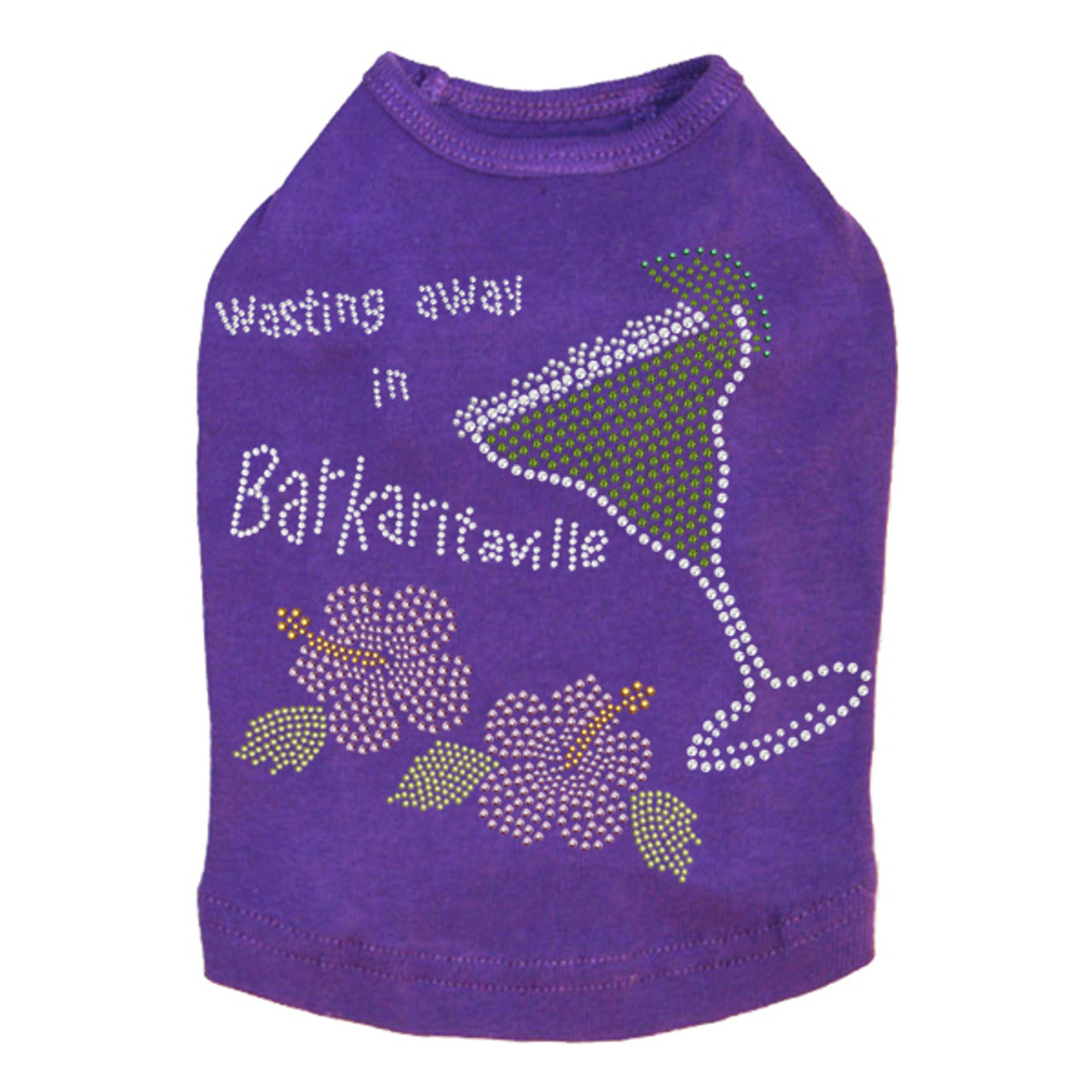 Wasting Away in Barkaritaville Hibiscus - Dog Tank