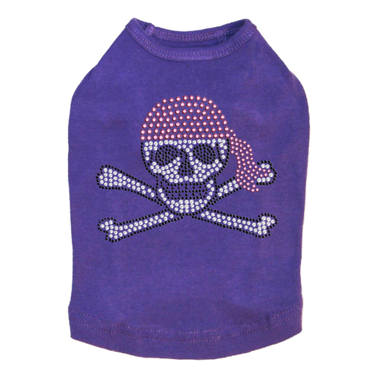 Skull with Pink Bandanna - Dog Tank