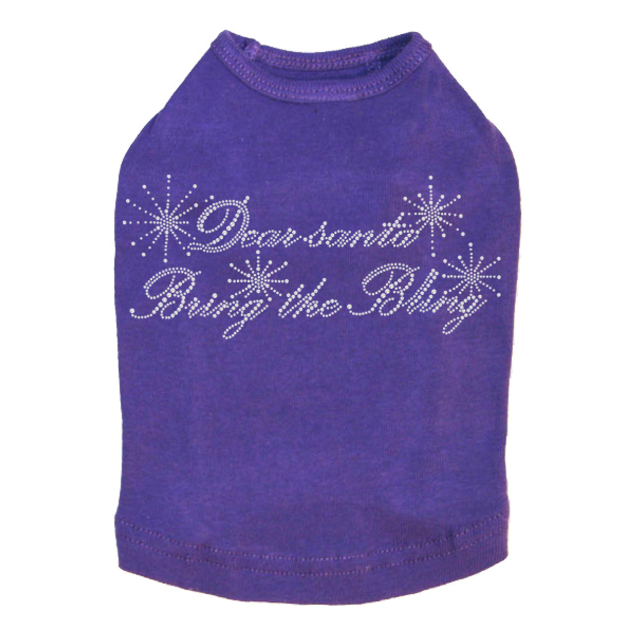 Dear Santa Bring the Bling - Dog Tank