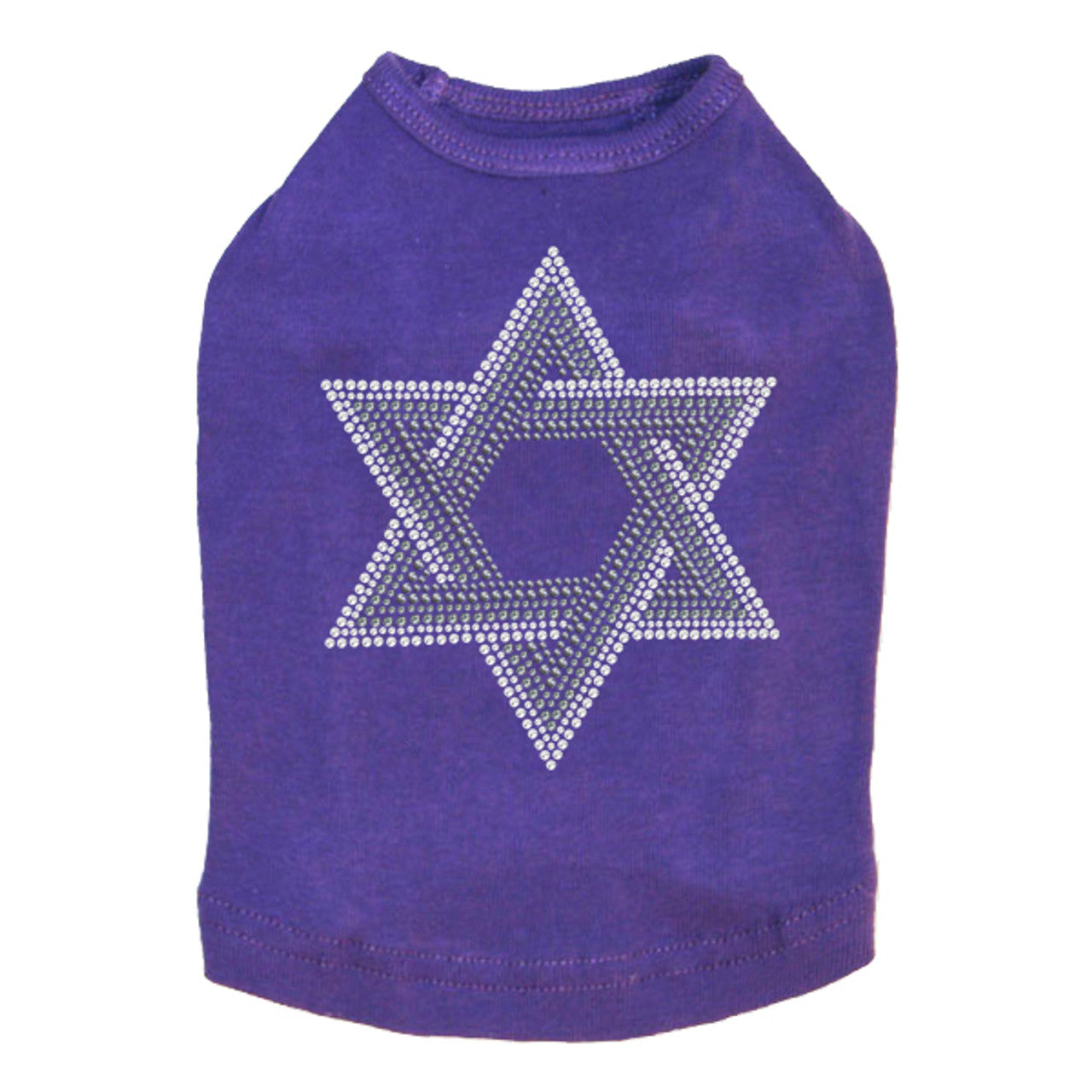 Star of David (Gray and Clear) - Dog Tank
