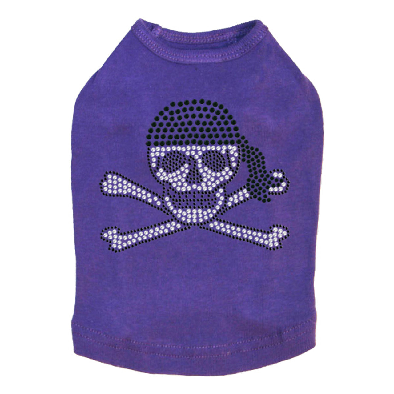 Skull with Black Bandanna- Dog Tank
