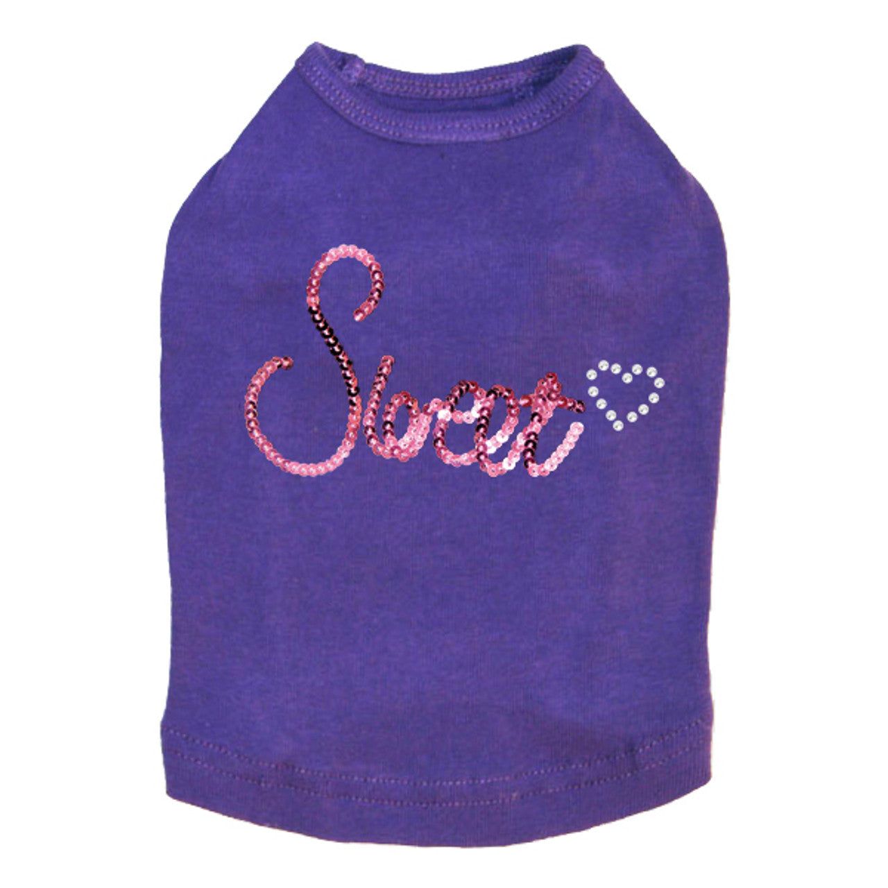 Sweet (Pink Sequins) - Dog Tank