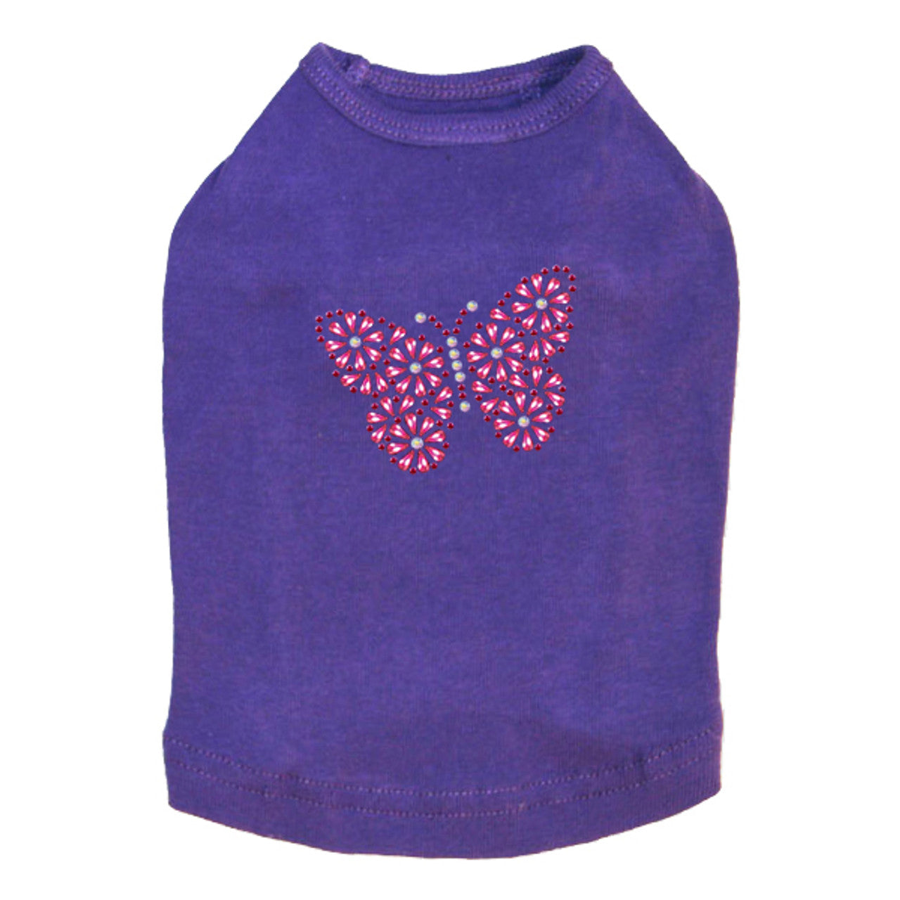 Pink Nailhead Butterfly - Dog Tank