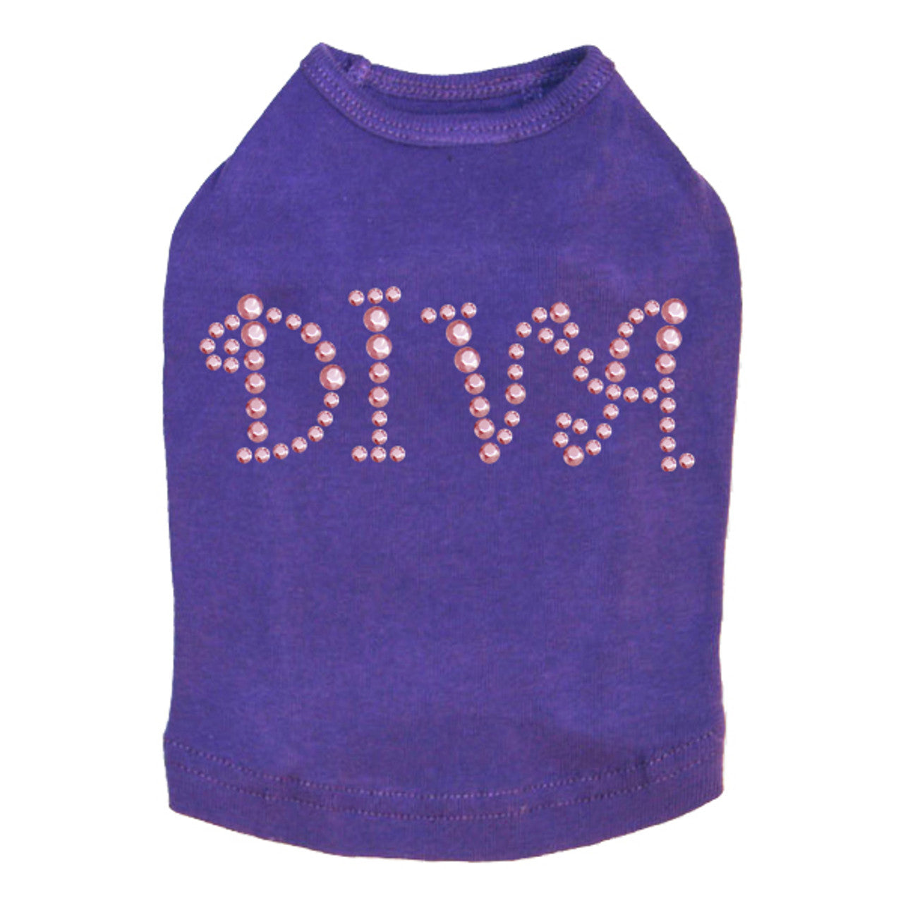 Diva (Pink Rhinestuds) - Dog Tank