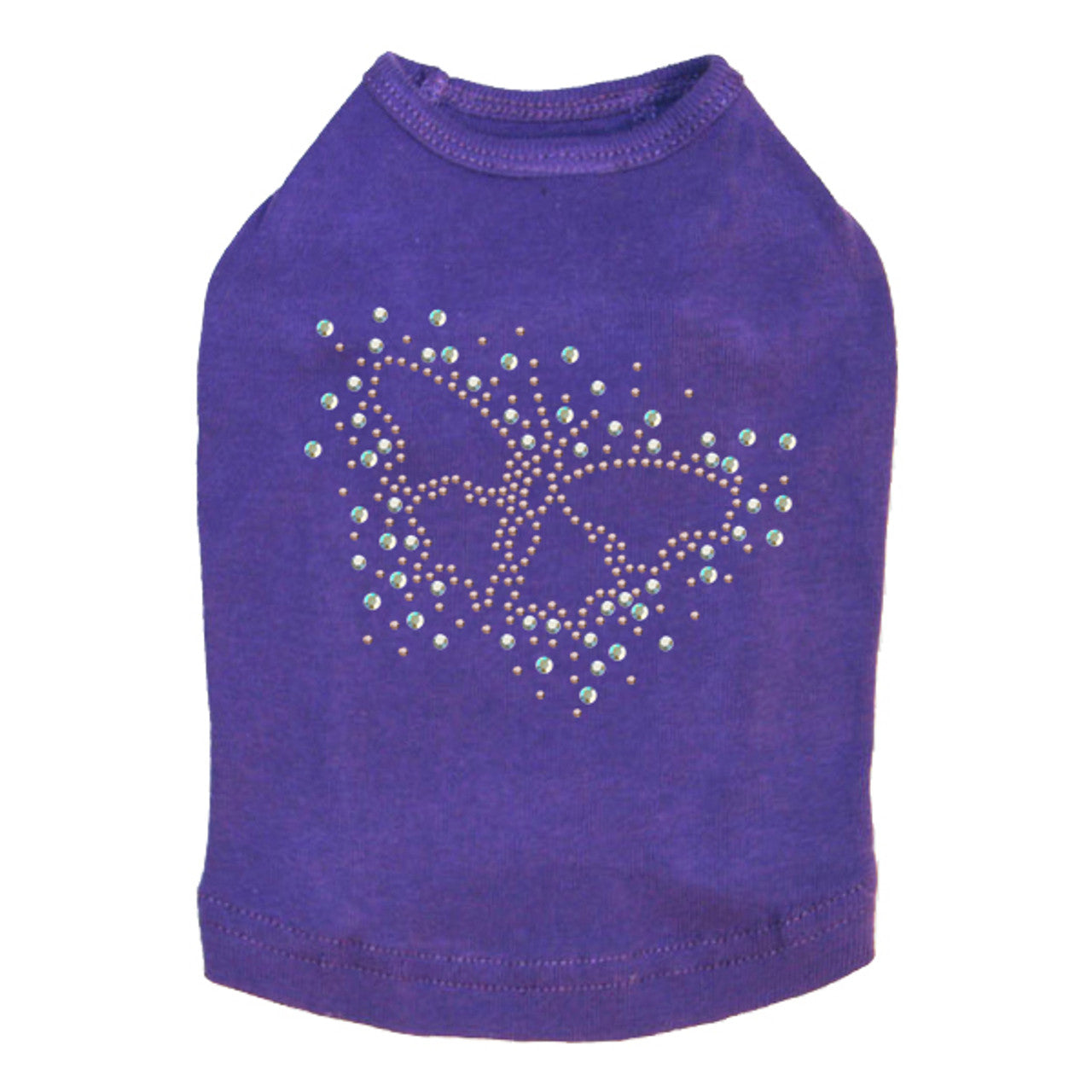 Pink AB Butterfly - Dog Tank