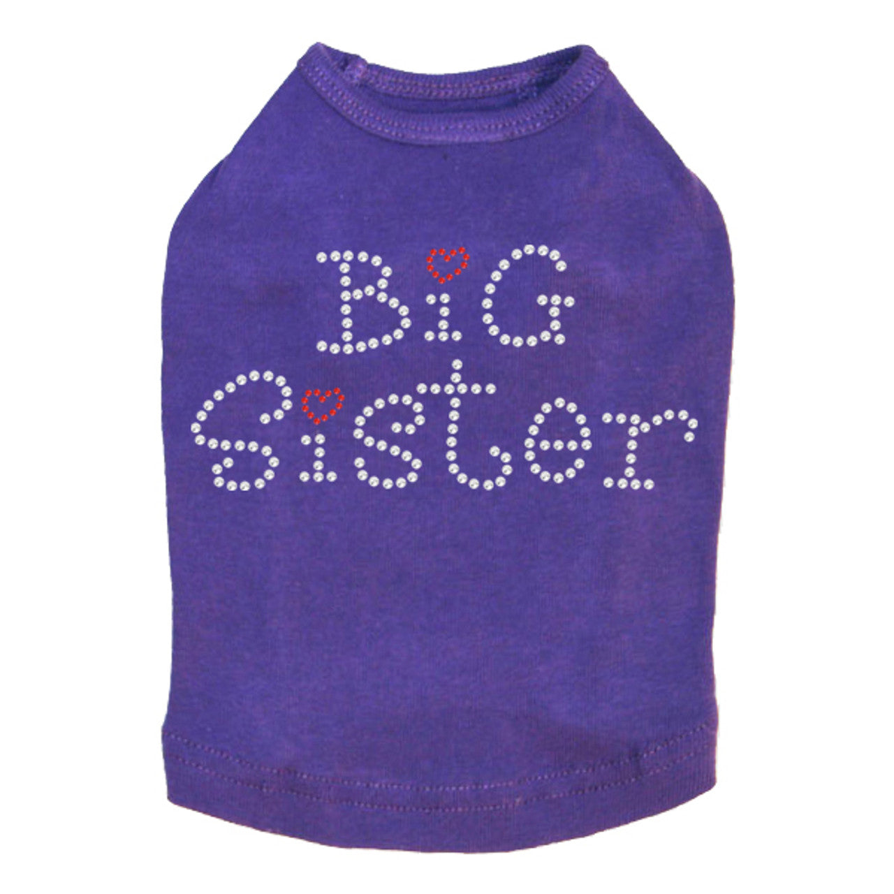 Big Sister with Red Heart - Dog Tank