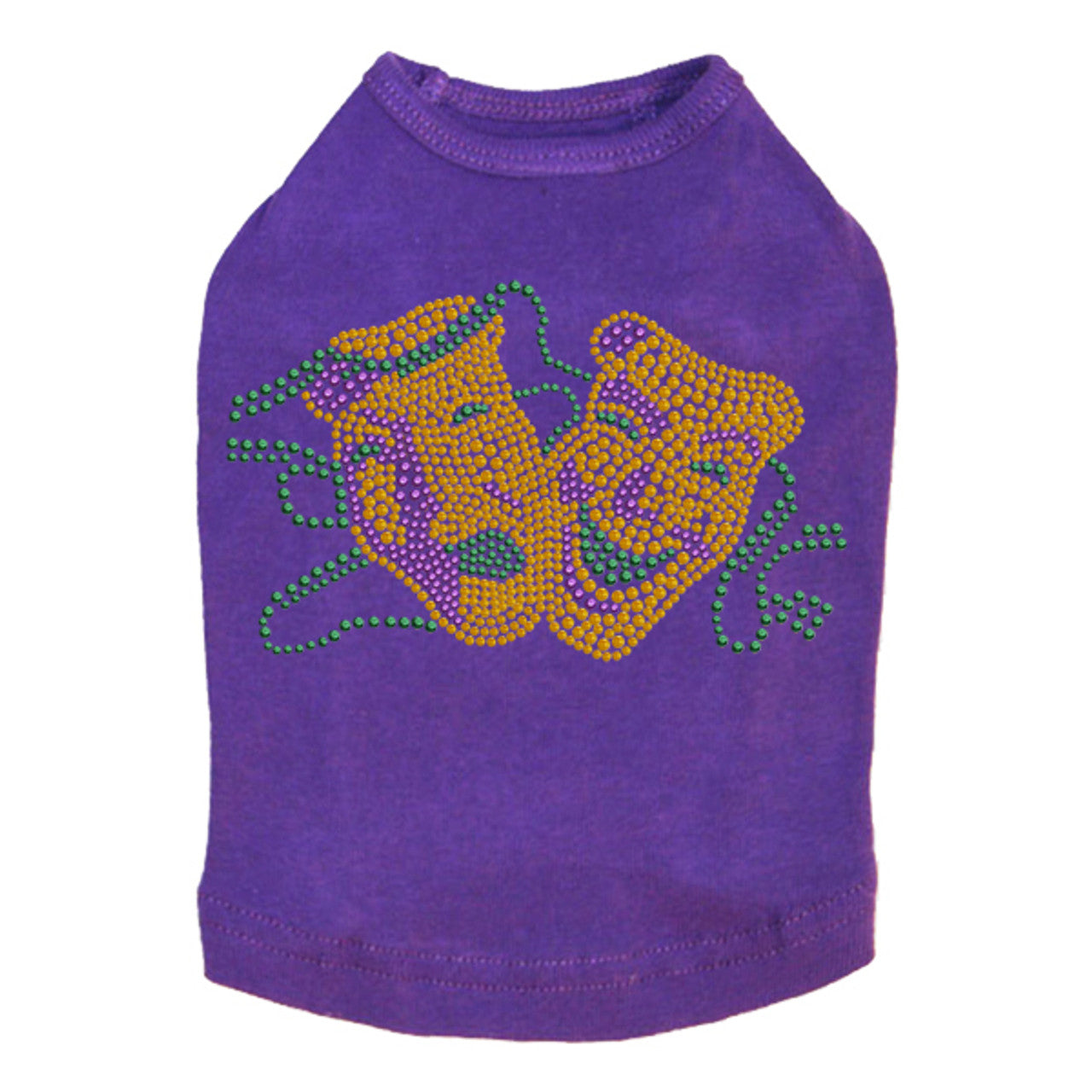 Gold Theater Comedy Tragedy Mask - Dog Tank