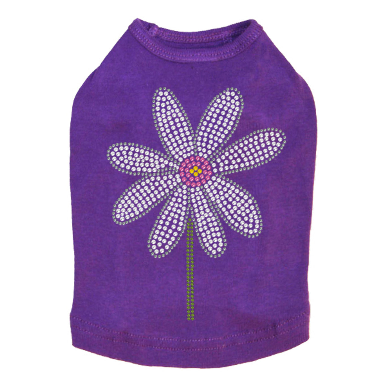 Daisy with Pink Center - Dog Tank